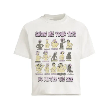 Vertabrae Vert Dancer Short Sleeve Tee Shirt Cream